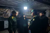 بازدید مدیرکل حفظ آثار و نشر ارزش‌های دفاع مقدس همدان از غرفه‌های حاشیه مراسم بدرقه «آقای شهید ایران»