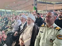 فیلم/ مراسم اربعین رهبر شهید انقلاب در مصلی بیت‌المقدس اراک