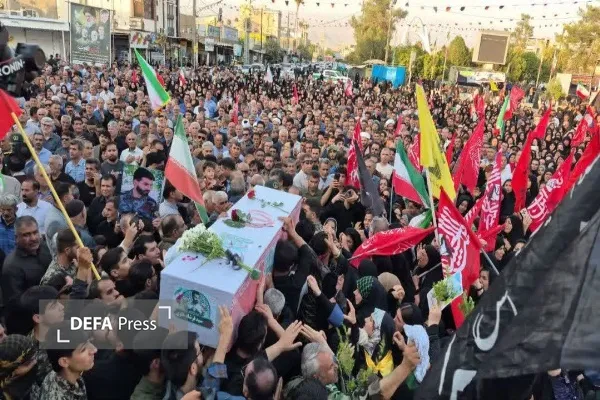 استقبال از پیکر مطهر شهید در دهدشت