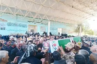 تصاویر/ تشییع باشکوه پیکر مطهر دو شهید والامقام در ایلام