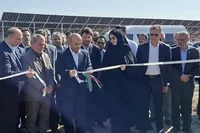 افتتاح ۲۰ مگاوات نیروگاه خورشیدی ثمین مه‌ولات با حضور معاون وزیر نیرو