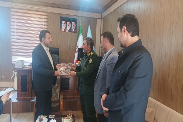 دیدار مدیرکل حفظ آثار و نشر ارزش‌های دفاع مقدس و مقاومت استان اردبیل با دادستان نظامی جدید استان اردبیل