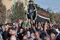 فیلم/بدرقه پیکر آیت الله سید علیرضا حیدری تا خانه ابدی در یزد