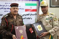 انعقاد تفاهم نامه همکاری بین مرزبانی خوزستان و عراق