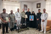 دیدار معاون نیروی انسانی ارتش با خانواده شهید «طاهری» در بابل+ تصاویر