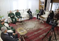 دیدار سردار فدوی با خانواده شهید تازه تفحص‌شده گلستانی+ تصاویر