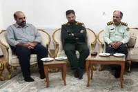 دیدار سرهنگ اکبر ترکی با خانواده معظم شهید والامقام «فاضل اسماعیلی»