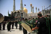 تصاویر/ عزاداری اربعین حسینی(ع) در حرم بانوی کرامت