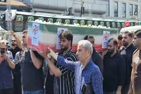 پیکر شهید دریانورد «نیمامرادی» در بندر انزلی تشییع و تدفین شد