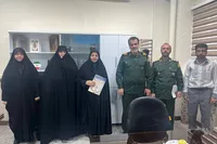تجلیل مدیرکل حفظ آثار دفاع مقدس همدان از فرزند شهید «ابراهیمی‌هژیر» + تصاویر