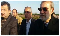 لاریجانی از مناطق سیل‎زده مازندران بازدید کرد