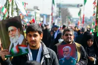 تصاویر/ برگزاری مراسم راهپیمایی ۲۲ بهمن در ارومیه