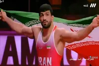 دومین مدال طلا برای کشتی ایران؛ قاسم‌پور با ضربه فنی طلایی شد