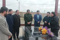 بازدید سرهنگ حبیب‌زاده از یادمان شهید گمنام منطقه ایران‌آباد