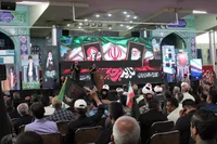تصاویر/ مراسم بزرگداشت سومین روز شهادت آقای شهید ایران در مصلای بیت‌المقدس اراک برگزار شد