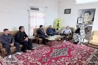 مدیرکل بنیاد شهید کرمان با خانواده‌های شهدا و جانبازان در روستای سعدی دیدار کرد