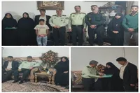 فرمانده انتظامی کرمان با خانواده شهید «اسحاق تاجیک» دیدار کرد