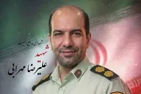 پیکر شهید امنیت «علیرضا مهرابی» در دامغان تشییع شد
