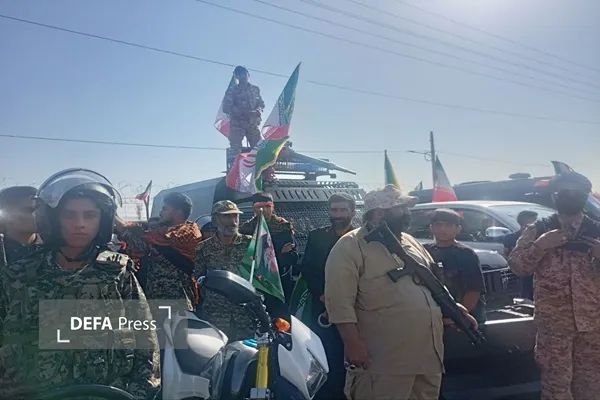 نمایش اقتدار نظامی در قالب پویش جان فدا در سیستان و بلوچستان برگزار شد