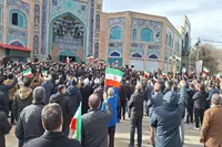 فیلم/ تجمع ولایی مردم اردبیل علیه اقدامات اغتشاشگران