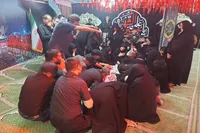 تصاویر/ وداع خانواده جانباز شهید با پیکر مطهر «قربانعلی مرگان»