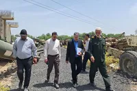 بازدید معاون عمرانی استاندار خوزستان از پروژه موزه دفاع مقدس و مقاومت اهواز