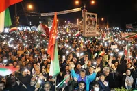 تصاویر/ تجمع یاسوجی‌ها در شب عید فطر و اولین شب سال نو
