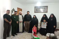 دیدار سرهنگ کاظمی با خانواده شهیدان «محمد درویشی، سعید صالحیان، محمدصالح کیخا»