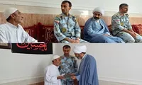 دیدارفرمانده پایگاه دریابانی کنگان با خانواده شهید ساری زاده