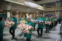 تصاویر/ حرم مطهر اخت الرضا(ع) در سالروز میلاد ثامن الائمه(ع)