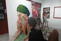 «رهبر شهید» در قاب هنر؛ هنرمندان تجسمی در سوگ رهبر گردهم آمدند