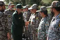 بازدید سردار وحیدی از منطقه پدافند هوایی شمال‌غرب