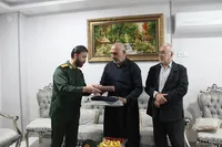 دیدار مدیرکل حفظ آثار و نشر ارزش‌های دفاع مقدس و مقاومت استان با فرمانده اسبق سپاه حضرت قمربنی‌هاشم (ع)
