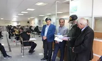 بازدید ارشد نظامی ارتش در استان بوشهر از روند برگزاری آزمون ورودی دانشگاه‌های افسری آجا