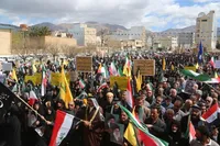 تصاویر/ برگزاری مراسم اربعین رهبر شهید در ایلام
