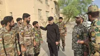 بازدید میدانی فرمانده قرارگاه لشکر ۸۸ زرهی از یگان‌های تیپ ۳۸۸ نزاجا در ایرانشهر