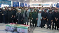 تشییع و خاکسپاری پیکر شهید مدافع وطن در مراغه