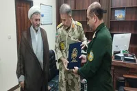 دیدار مدیرکل حفظ آثار دفاع مقدس با فرمانده مرزبانی استان کرمانشاه به مناسبت هفته فراجا