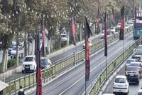 تهران برای ایام شهادت حضرت فاطمه (س) سیاه پوش شد