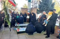 مراسم چهلمین روز شهادت شهیدان هانیه و فائزه جهانشاهلو برگزار شد
