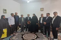 دیدار مدیر موسسه پیام آزادگان خراسان رضوی با آزادگان شهرستان فیض‌آباد
