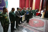 تصاویر/ آیین سنگرسپاری فرمانده سپاه ناحیه شهرستان بهار