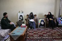 دیدار سرهنگ ترکی با خانواده معزز شهیده فاطمه اسدیان