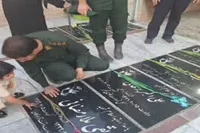 برگزاری مراسم گلباران مزار شهدای امامزاده علی‌اشرف (ع) و یادمان ۷۸ شهید به مناسبت هفته دفاع مقدس+ تصاویر