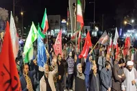 تصاویر/ خروش انقلابی مردم خراسان شمالی در دویست‌وبیست‌وششمین تجمع شبانه دفاع از وطن