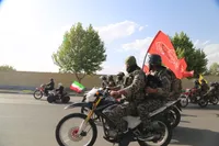 تصاویر/کاروان موتوری و خودرویی «جان فدایان» در زنجان