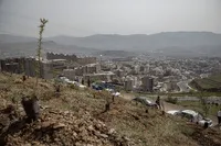 تصاویر/ آیین پویش سرو ایران با غرس نهال‌های امید در سنندج برگزار شد