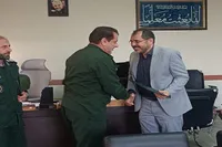 دیدار سردار بهاریان با مدیرکل آموزش و پرورش استان همدان به مناسبت هفته معلم