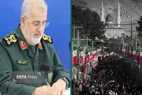 بازدید سرلشکر پاکپور از مراسم سالگرد شهید سلیمانی در کرمان