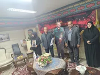 ادای احترام به مقام شامخ شهید علیرضا مکی در منزل شهید تهرانی‌مقدم